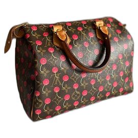 Louis Vuitton Speedy 25 Cherry Murakami Dark brown