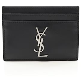 Saint Laurent-Saint Laurent Cassandra Card Holder-Black