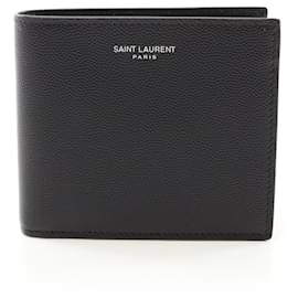 Saint Laurent-Saint Laurent East West Bi-fold Wallet-Black