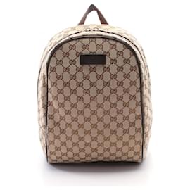 Gucci-Gucci GG Canvas Rucksack Backpack-Brown,Beige