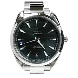 Omega-OMEGA Seamaster Aqua Terra Automatic Wristwatch-Silvery