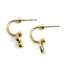 Louis Vuitton-Louis Vuitton Brass Boucle de Reuil Blooming Mania Earrings-Golden