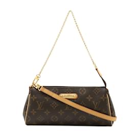 Louis Vuitton-Louis Vuitton Monogram Eva Pouch Bag-Brown,Monogram
