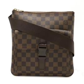Louis Vuitton-Louis Vuitton Damier Pochette Mervil Shoulder Bag-Brown,Damier ebene