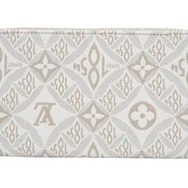 Louis Vuitton-Louis Vuitton Monogram Jacquard Long Wallet-White