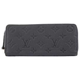 Louis Vuitton-Louis Vuitton Portefeuille Clemence Long Wallet-Black