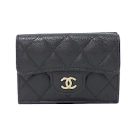 Chanel-Chanel Timeless Classic Line AP0230 Wallet-Black,Dark red