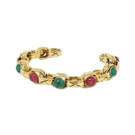 Chanel-Chanel Green and Red Bangle-Red,Green