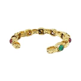 Chanel-Chanel Green and Red Bangle-Red,Green