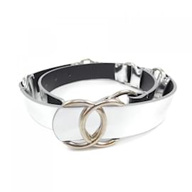 Chanel-Chanel Silver Standard Belt-Silvery