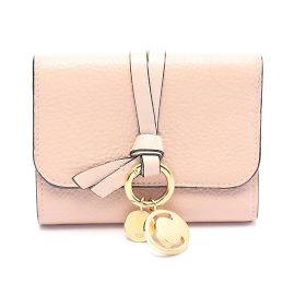 Chloé Alphabet Small Trifold Wallet Pink