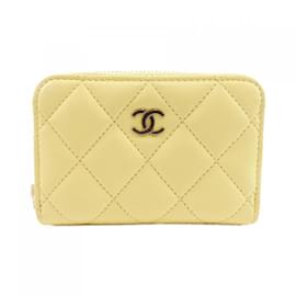 Chanel-Chanel Timeless Classic Coin Purse-Yellow