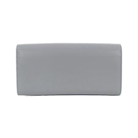 Céline-Celine Long Bi-Fold Wallet-Blue