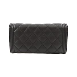 Chanel-Chanel Boy Line 80286 Long Wallet-Black