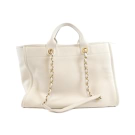 Chanel-Chanel Deauville Line 66941 Handbag-White