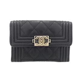 Chanel-Chanel Boy Line 84432 Wallet-Black