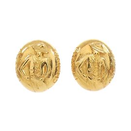 Orecchini a clip dorati Chanel D'oro