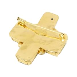 Chanel-Chanel Gold, Green, and Red Brooch-Red,Golden,Green