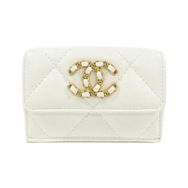 Chanel-Chanel 19 Line AP1789 Wallet-White