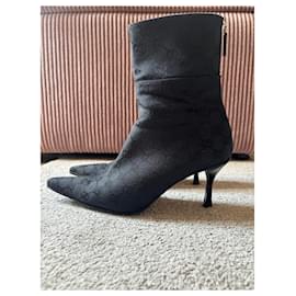 Gucci-Ankle Boots-Black,Monogram
