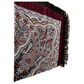 Autre Marque Bufanda de lana rojo oscuro Burdeos
