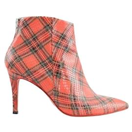 Free Lance-Leather boots-Red