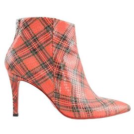Free Lance Rote Lederstiefel Rot