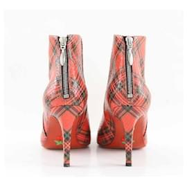 Free Lance-Leather boots-Red