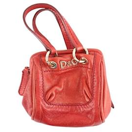 Dolce & Gabbana-Leather pouch-Red