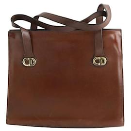 Dior-Leather handbag-Brown