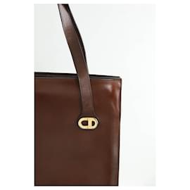 Dior-Leather handbag-Brown