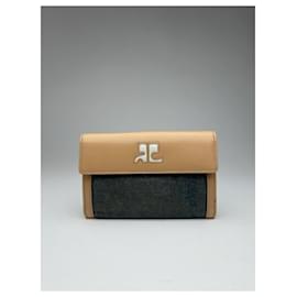 Courreges-COURREGES Wallets T.  Leather-Beige