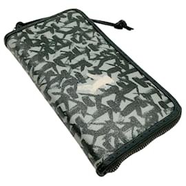 Henry Béguelin-Henry Beguelin Forest Green Ocean Omino Stand Out Zip Around Wallet-Green