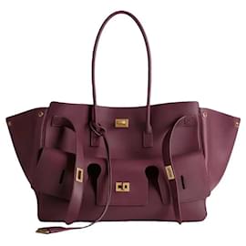 Balenciaga-SAC À MAIN BEL AIR MEDIA POUR FEMMES EN BORDEAUX FONCÉ-Bordeaux