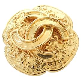 Chanel-Chanel Gold Brooch-Golden