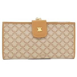 Céline-Celine Beige Long Wallet-Beige