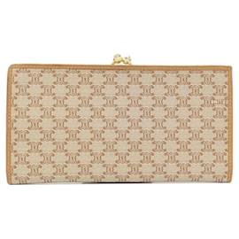 Céline-Celine Beige Long Wallet-Beige
