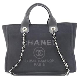 Chanel-Chanel Deauville Line AS3257 Handbag-Black
