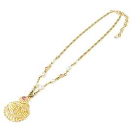 Chanel-Chanel Pink and White Necklace-Pink,White