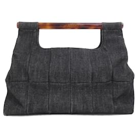 Chanel-Chanel Denim Handbag-Brown,Black