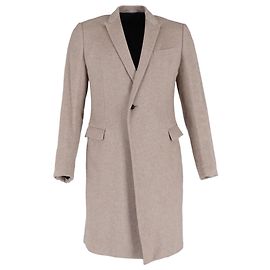 Dior Single-Breasted Coat in Brown Cashmere Brown Red