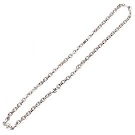 Louis Vuitton-Collier en acier inoxydable LV Cable Louis Vuitton M02223-Argenté,Métallisé