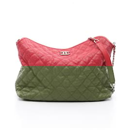 Chanel-Chanel Caviar Skin Matelasse Shoulder Bag 15721786-Red