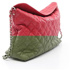 Chanel-Chanel Caviar Skin Matelasse Shoulder Bag 15721786-Red