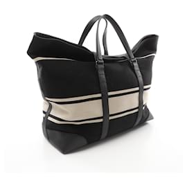 Gucci-Gucci Wool Leather Duffle Bag 358206-Black