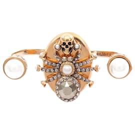 Alexander Mcqueen-Alexander McQueen Spider Ring Jewelry-Golden,Metallic