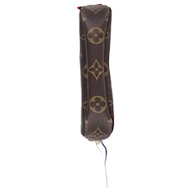 Louis Vuitton-Louis Vuitton Mini Pochette Accessoires in Brown Coated Canvas-Multiple colors