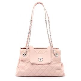 Chanel-Chanel Lambskin Matelasse Shoulder Bag Pink 20880213-Pink