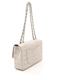 Chanel-Chanel Leather Nylon Canvas New Travel Line Shoulder Bag A15285-Brown,Beige