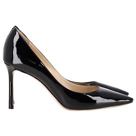 Jimmy Choo Romy 85 Pumps in Black Patent Leather Black